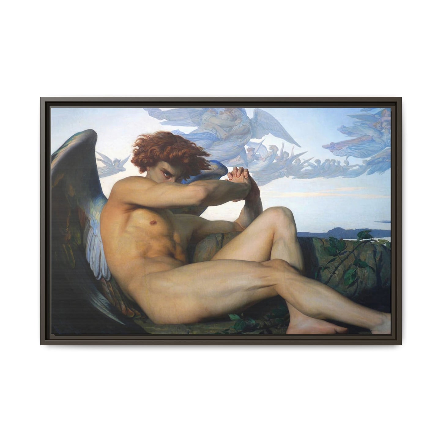 Cabanel, Alexandre - The Fallen Angel (1847) - Matte Canvas, Framed