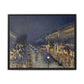 Pissarro, Camille - The Boulevard Montmartre At Night (1897) - Matte Canvas, Framed