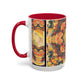 Filiger, Charles - Woman’s Head with Closed Eyes (1893) - Colorful Accent Mugs