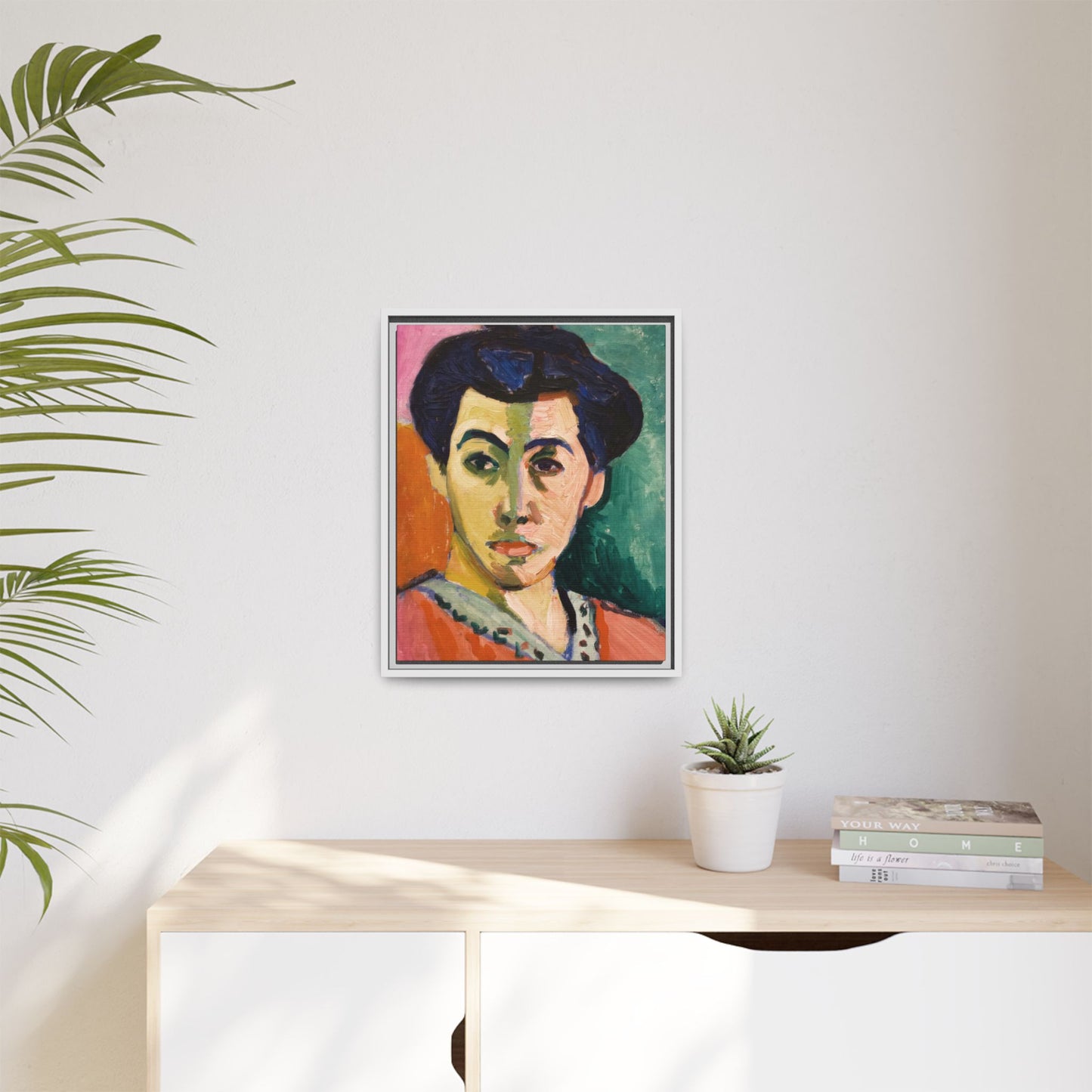Matisse, Henri - The Green Stripe (1905) - Matte Canvas, Framed