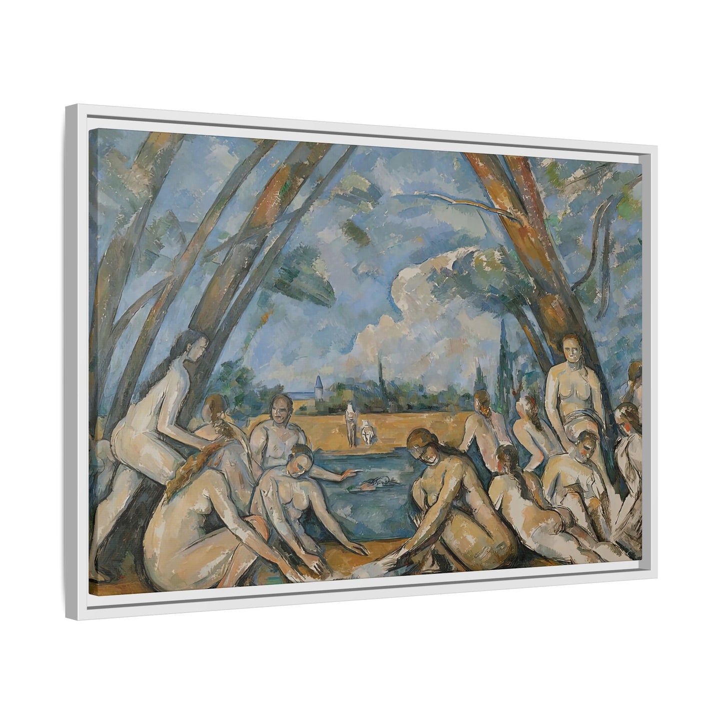 Cézanne, Paul - The Large Bathers (1906) - Matte Canvas, Framed
