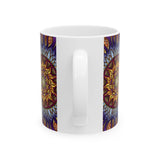Solar Disc Mandala - Ceramic Mug