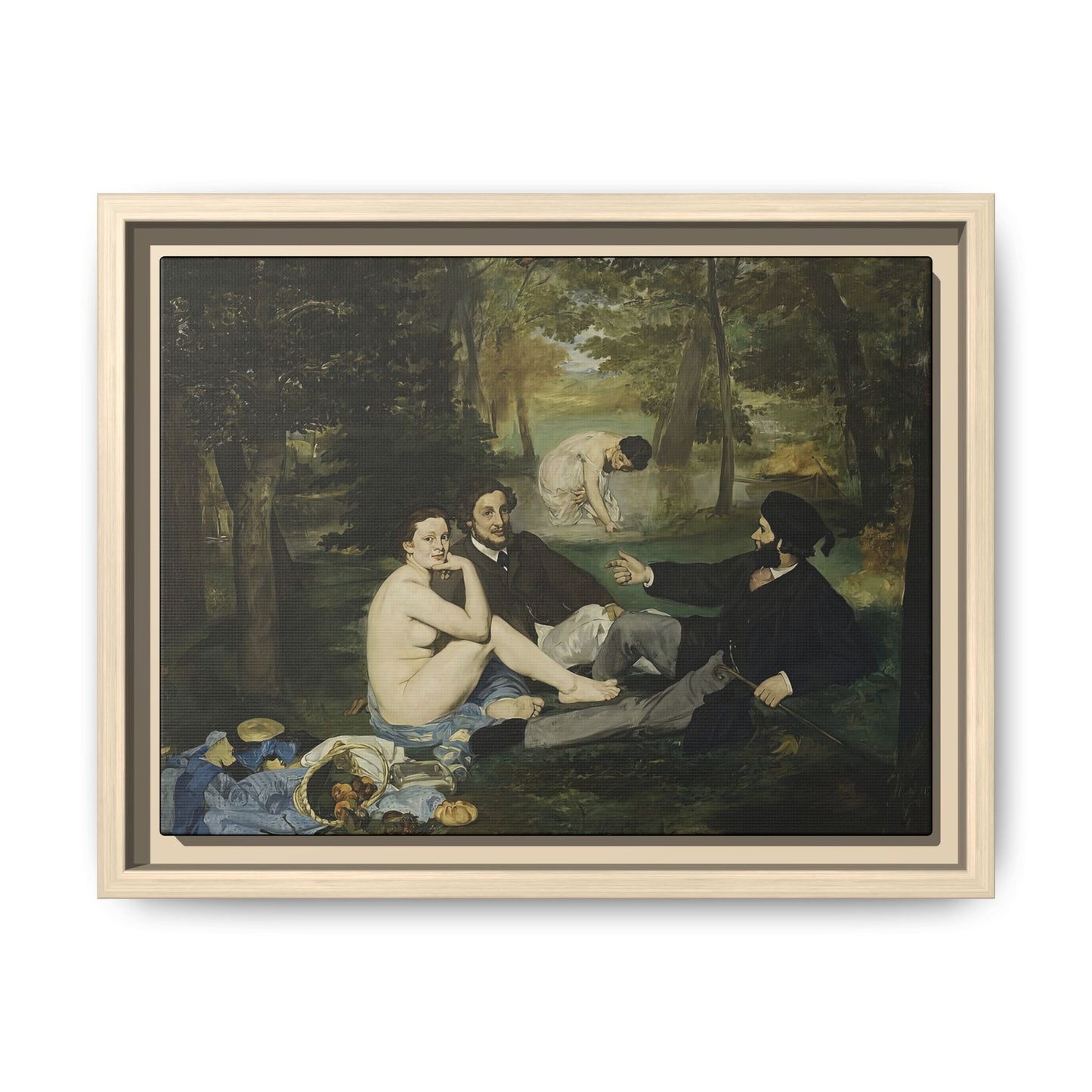 Manet, Édouard - Luncheon on the Grass (1863) - Matte Canvas, Framed