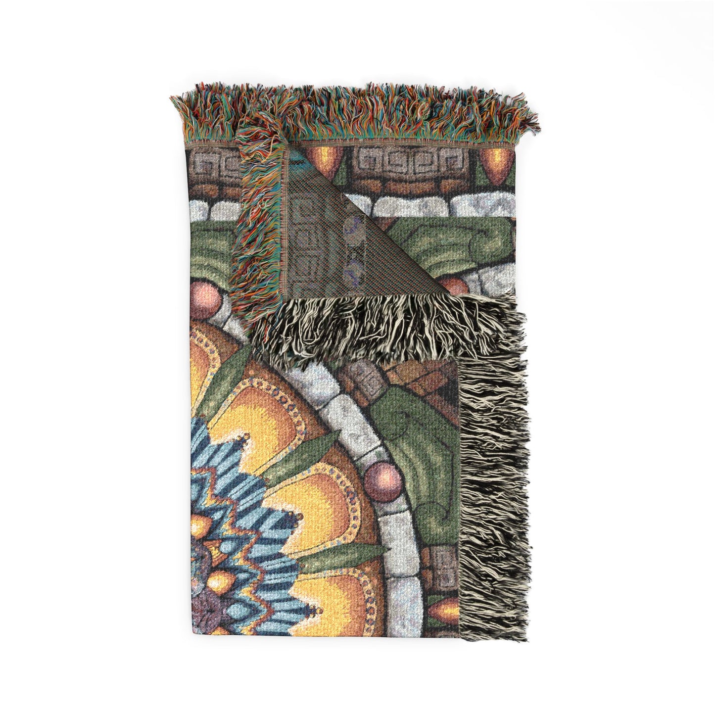 Pacio, Adam - Emerald Arrows Mandala - Woven Blanket