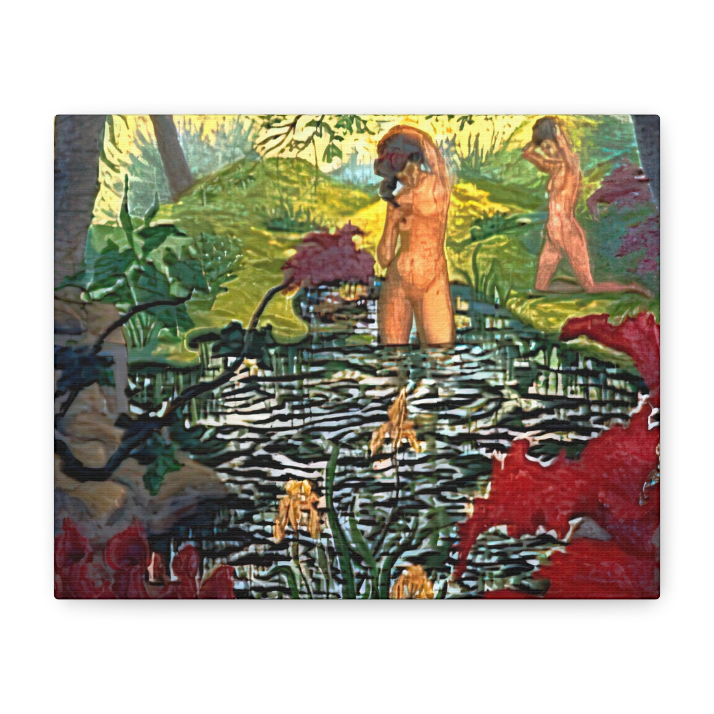 Ranson, Paul - The Lotus Bather (1906) - Canvas Block, unframed