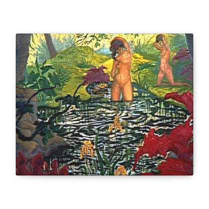 Ranson, Paul - The Lotus Bather (1906) - Canvas Block, unframed