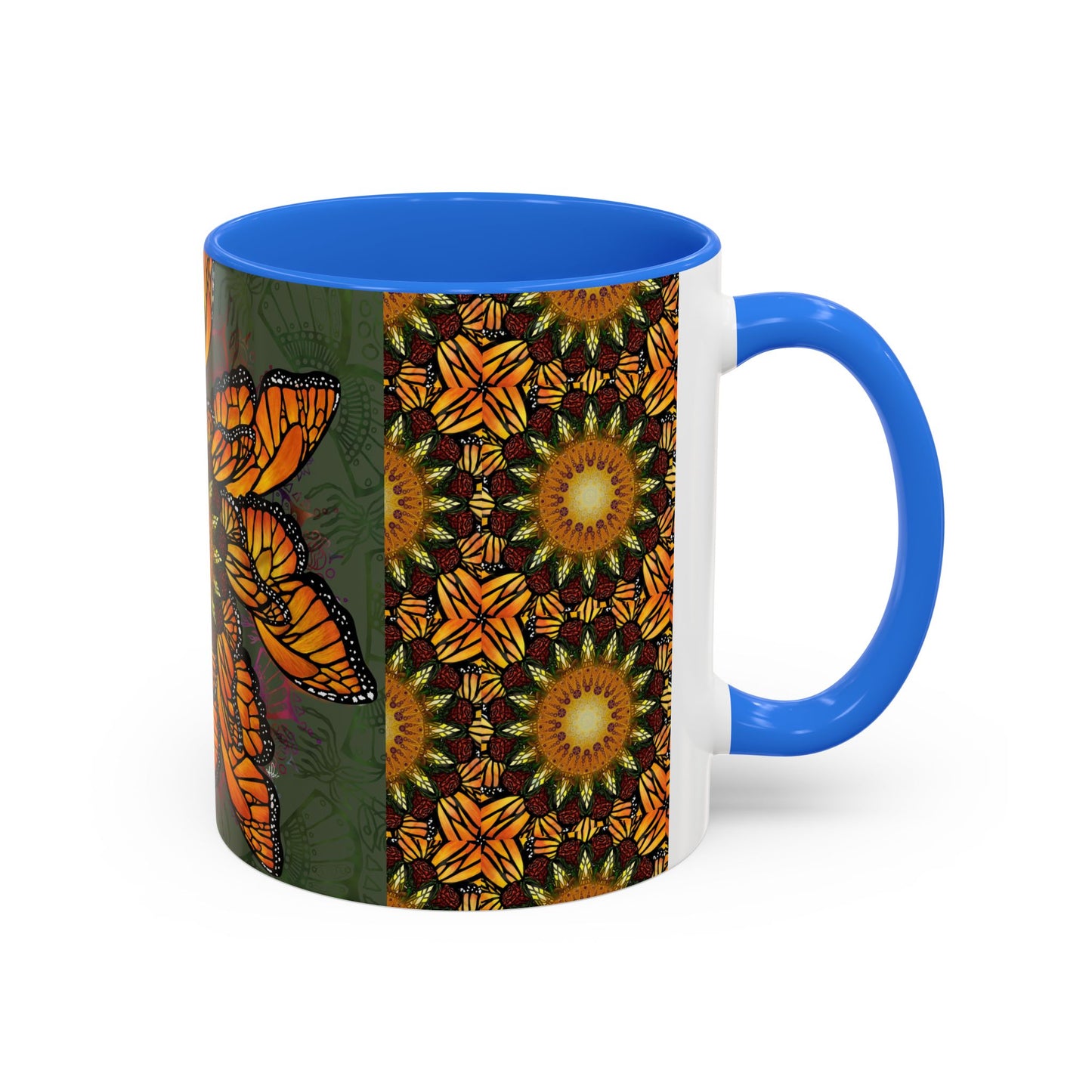Pacio, Adam - Monarch Butterfly Mandala - Colorful Accent Mugs