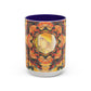 Filiger, Charles - Woman’s Head with Closed Eyes (1893) - Colorful Accent Mugs