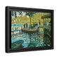 Monet, Claude - La Grenouillere (1869) - Matte Canvas, Framed