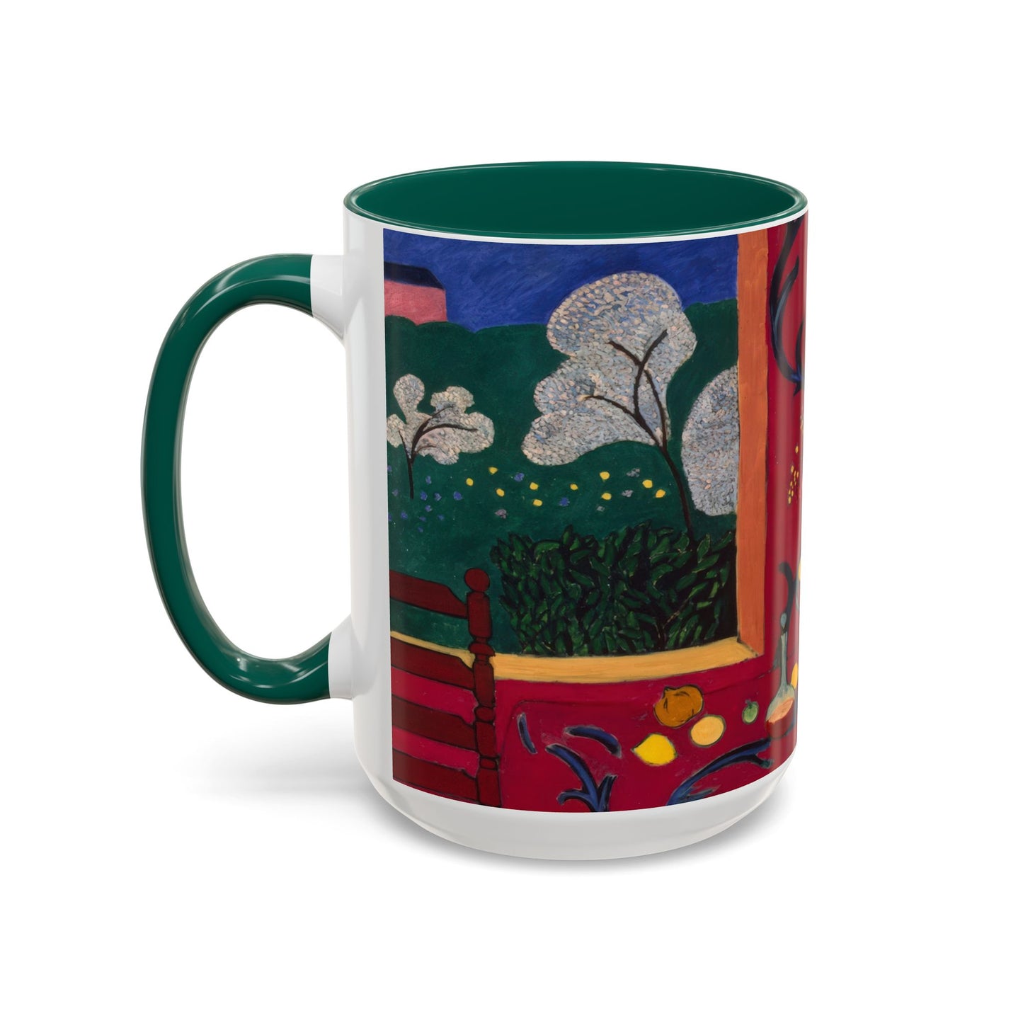 Matisse, Henri - The Dessert Harmony in Red (1908) - Colorful Accent Mugs
