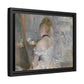 Morisot, Berthe - Woman at Her Toilette (1880) - Matte Canvas, Framed