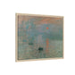 Monet, Claude - Impression, Sunrise (1872) - Matte Canvas, Framed