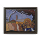 Filiger, Charles - Virgin and Two Angels (1895) - Matte Canvas, Framed