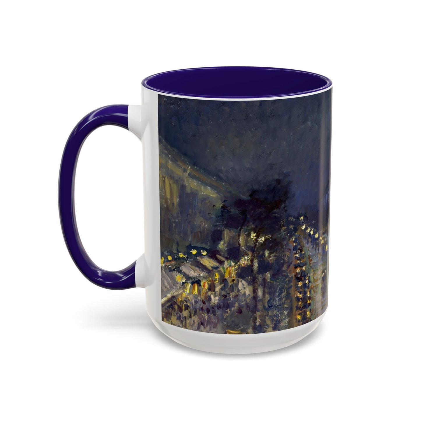 Pissarro, Camille - The Boulevard Montmartre At Night (1897) - Colorful Accent Mugs