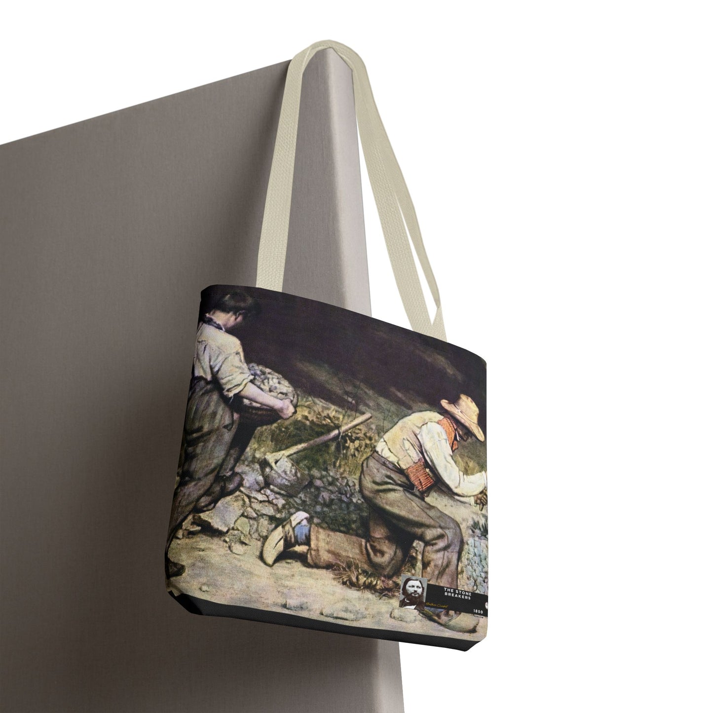 Courbet, Gustave - The Stone Breakers (1850) - Tote Bag