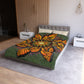Pacio, Adam - Monarch Butterfly Mandala - Microfiber Duvet Cover