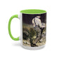 Courbet, Gustave - The Stone Breakers (1850) - Colorful Accent Mugs