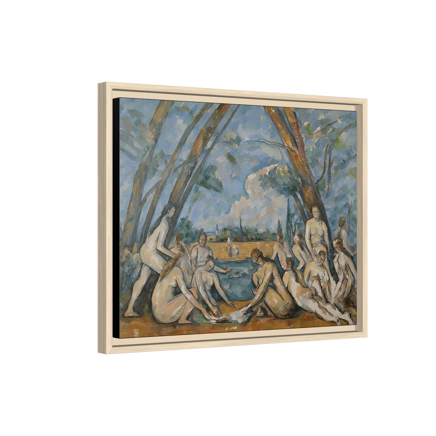 Cézanne, Paul - The Large Bathers (1906) - Matte Canvas, Framed