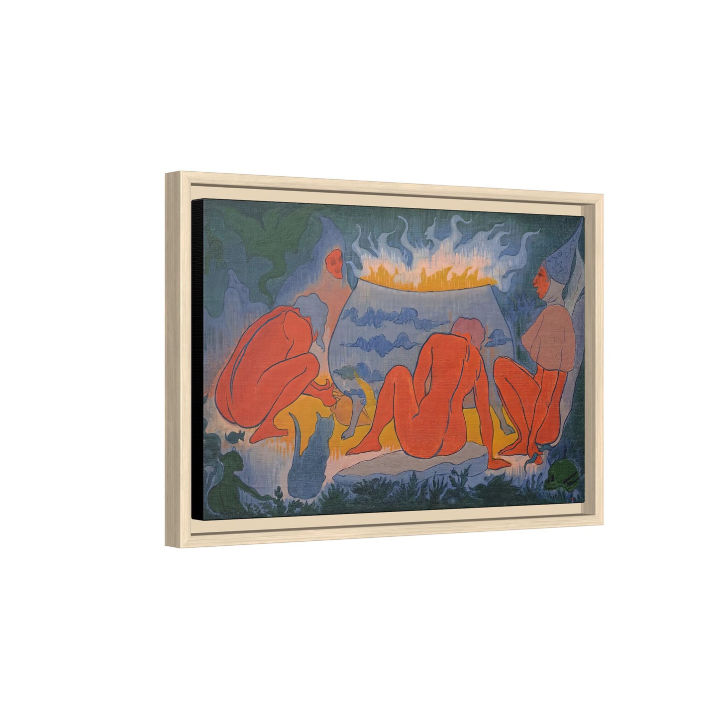 Ranson, Paul - Witches Around the Fire (1891) - Matte Canvas, Framed