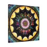 Obsidian Grandmothers Mandala A - Canvas