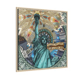 Liberty Mandala - Framed Canvas