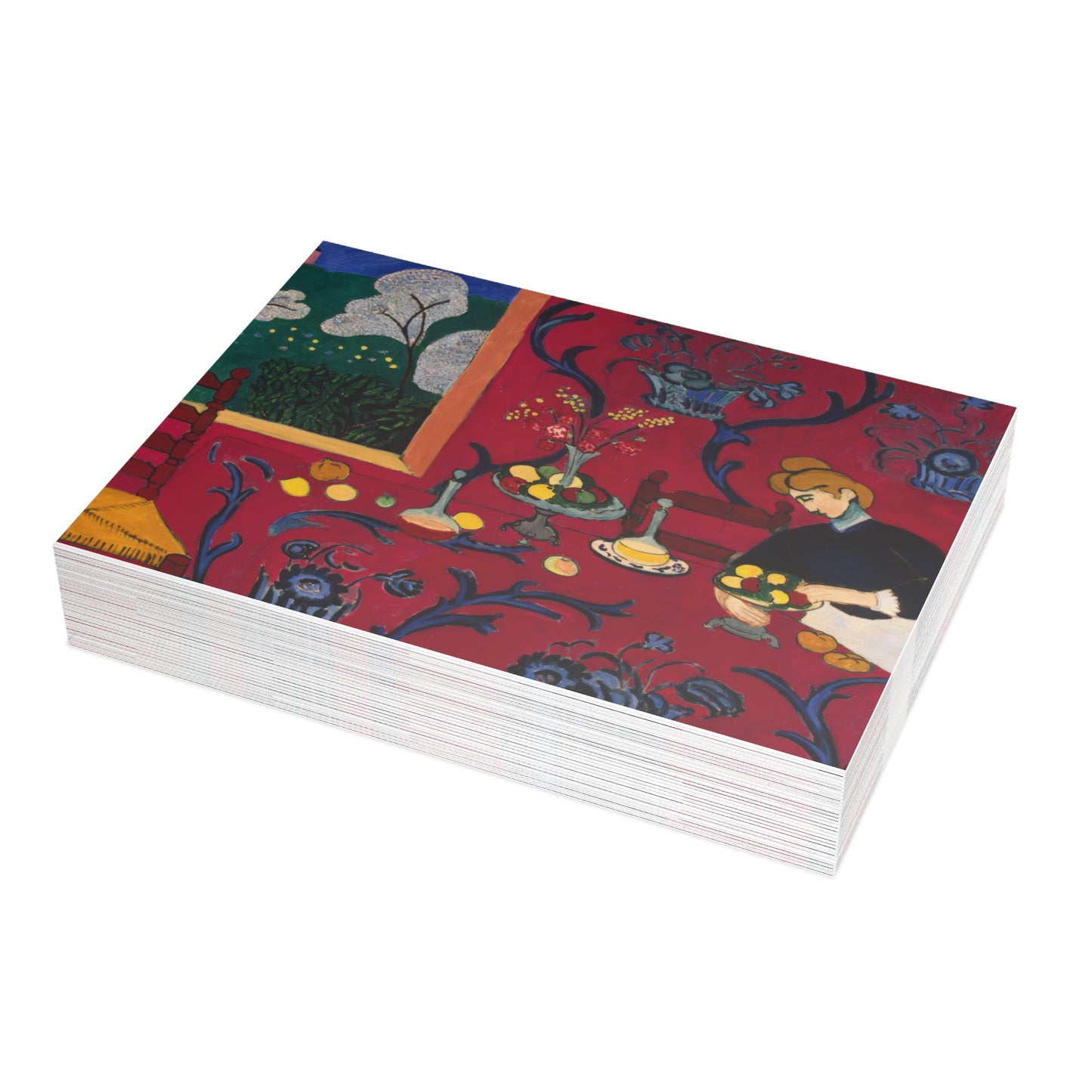 Matisse, Henri - The Dessert Harmony in Red (1908) - Postcard Bundles with Envelopes Included