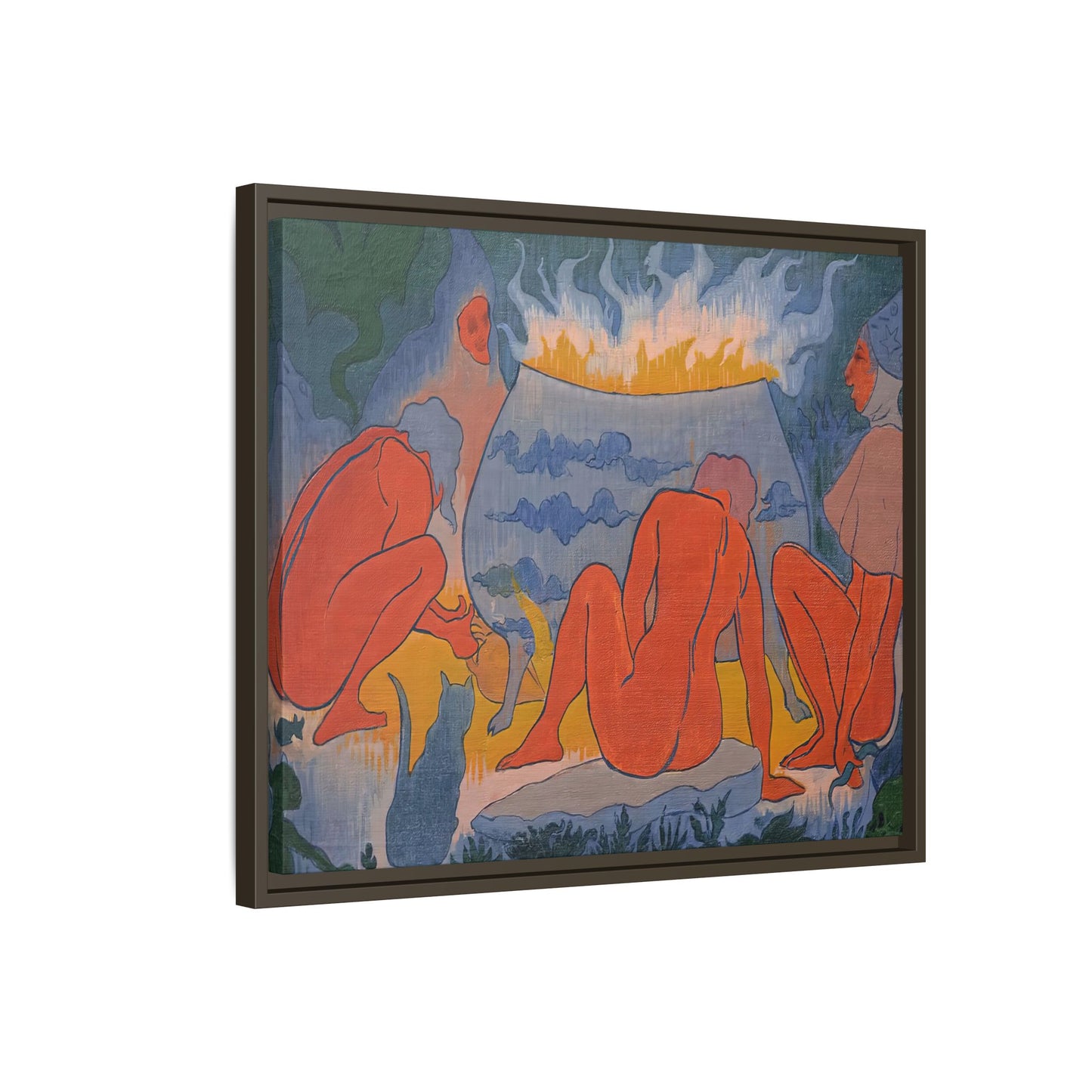 Ranson, Paul - Witches Around the Fire (1891) - Matte Canvas, Framed