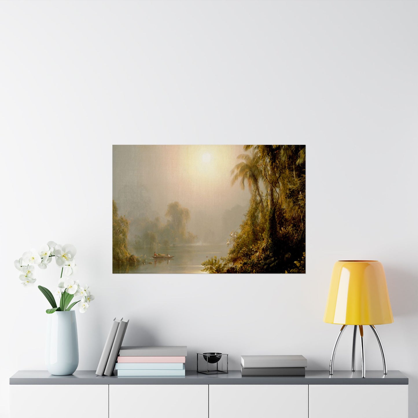 Church, Frederic Edwin - Morning in the Tropics (1858) - Satin Posters