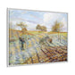Pissarro, Camille - Hoarfrost (1873) - Matte Canvas, Framed