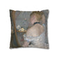 Morisot, Berthe - Woman at Her Toilette (1880) - Suede Square Pillowcase