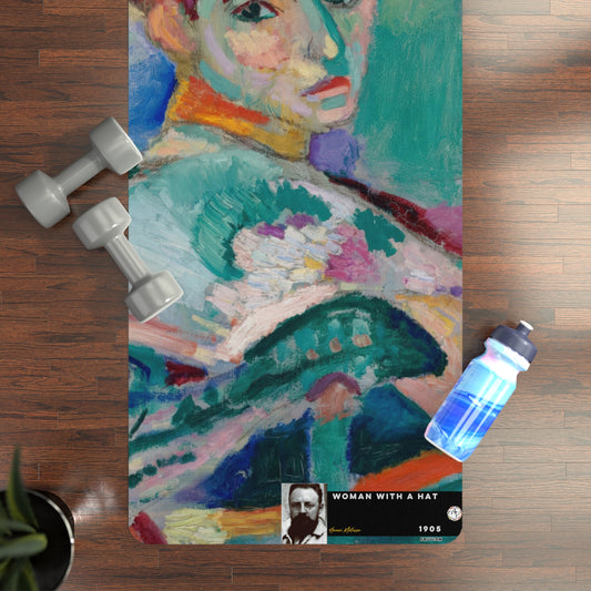 Matisse, Henri - Woman with a Hat (1905) - Rubber Yoga Mat
