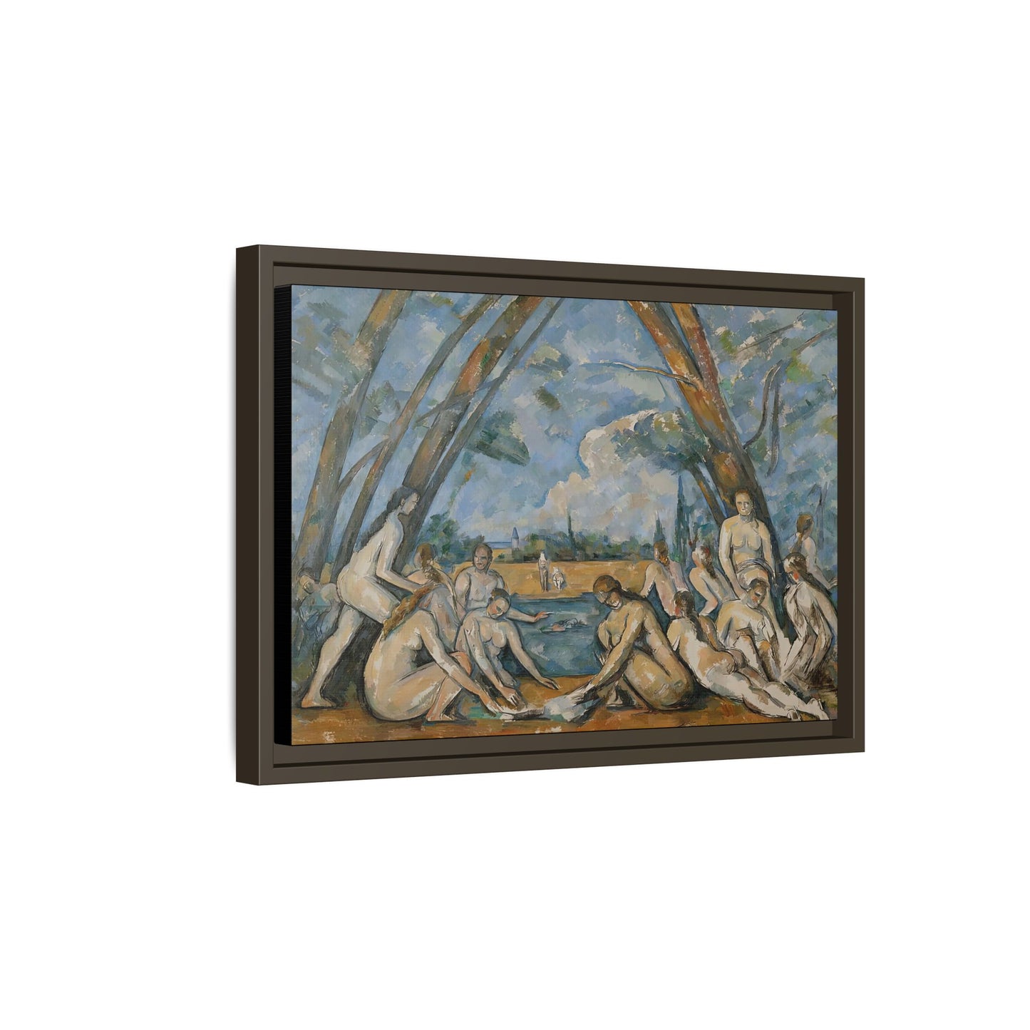 Cézanne, Paul - The Large Bathers (1906) - Matte Canvas, Framed