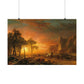 Bierstadt, Albert - Emigrants Crossing the Plains (1867) - Satin Posters