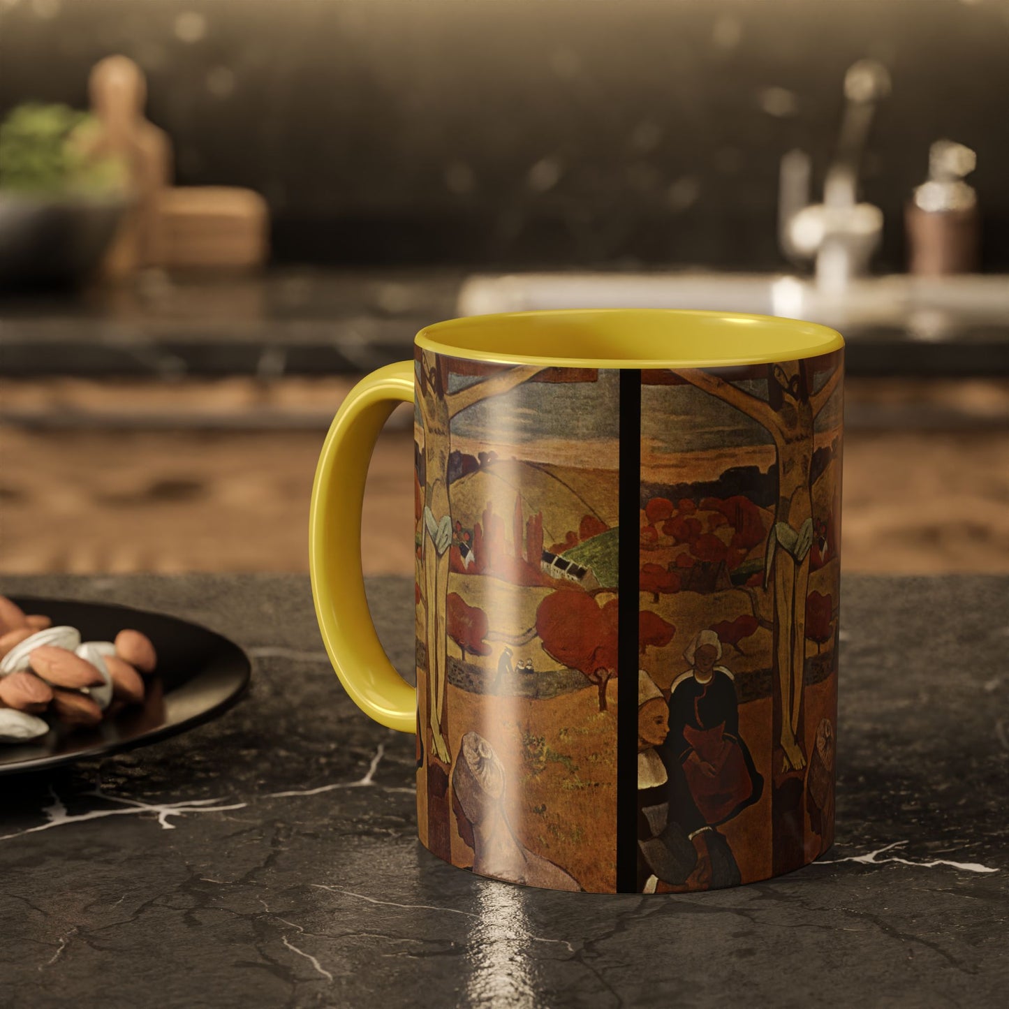 Gauguin, Paul - The Yellow Christ (1889) - Colorful Accent Mugs