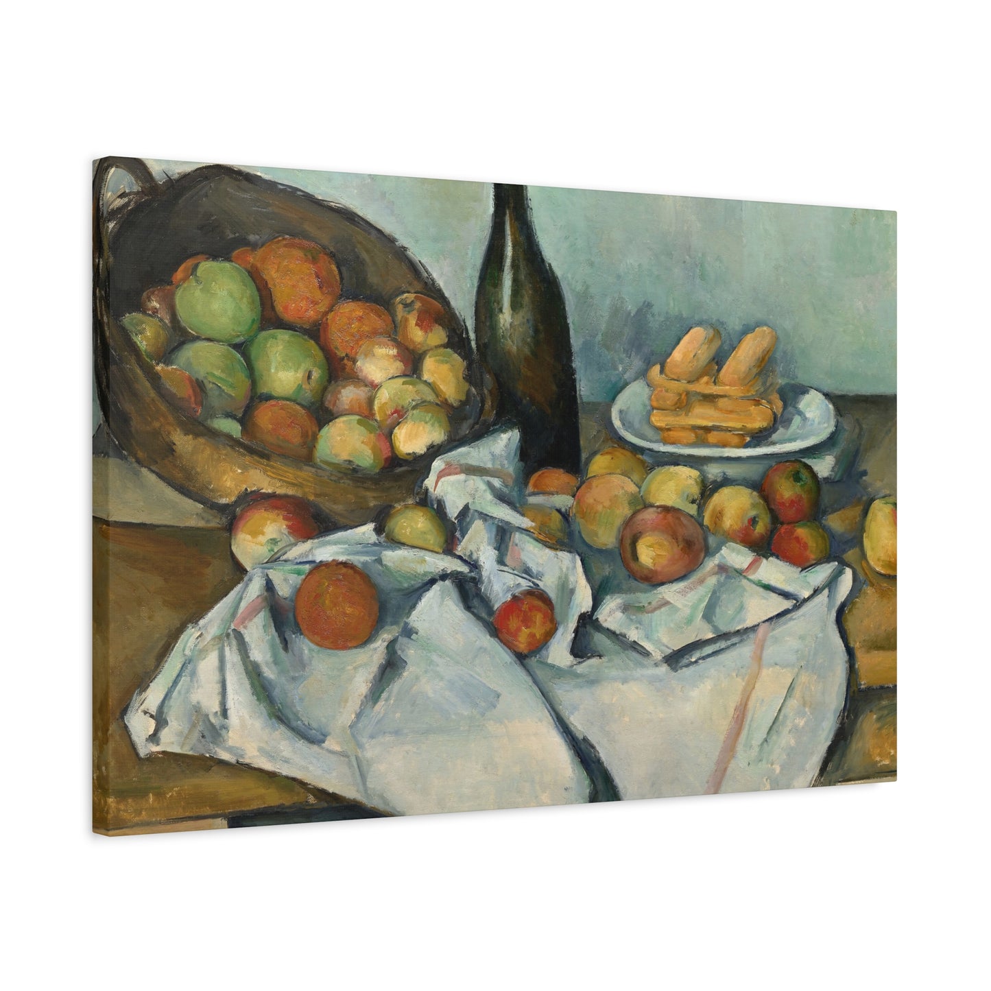 Cézanne, Paul - Basket of Apples (1893) - Canvas Block, unframed