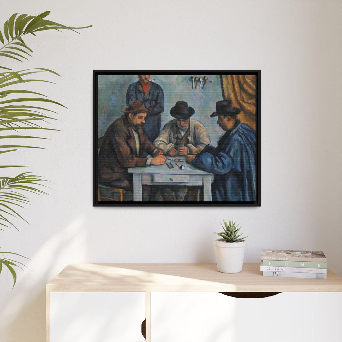 Cézanne, Paul - The Card Players (1892) - Matte Canvas, Framed