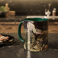 Courbet, Gustave - The Stone Breakers (1850) - Colorful Accent Mugs