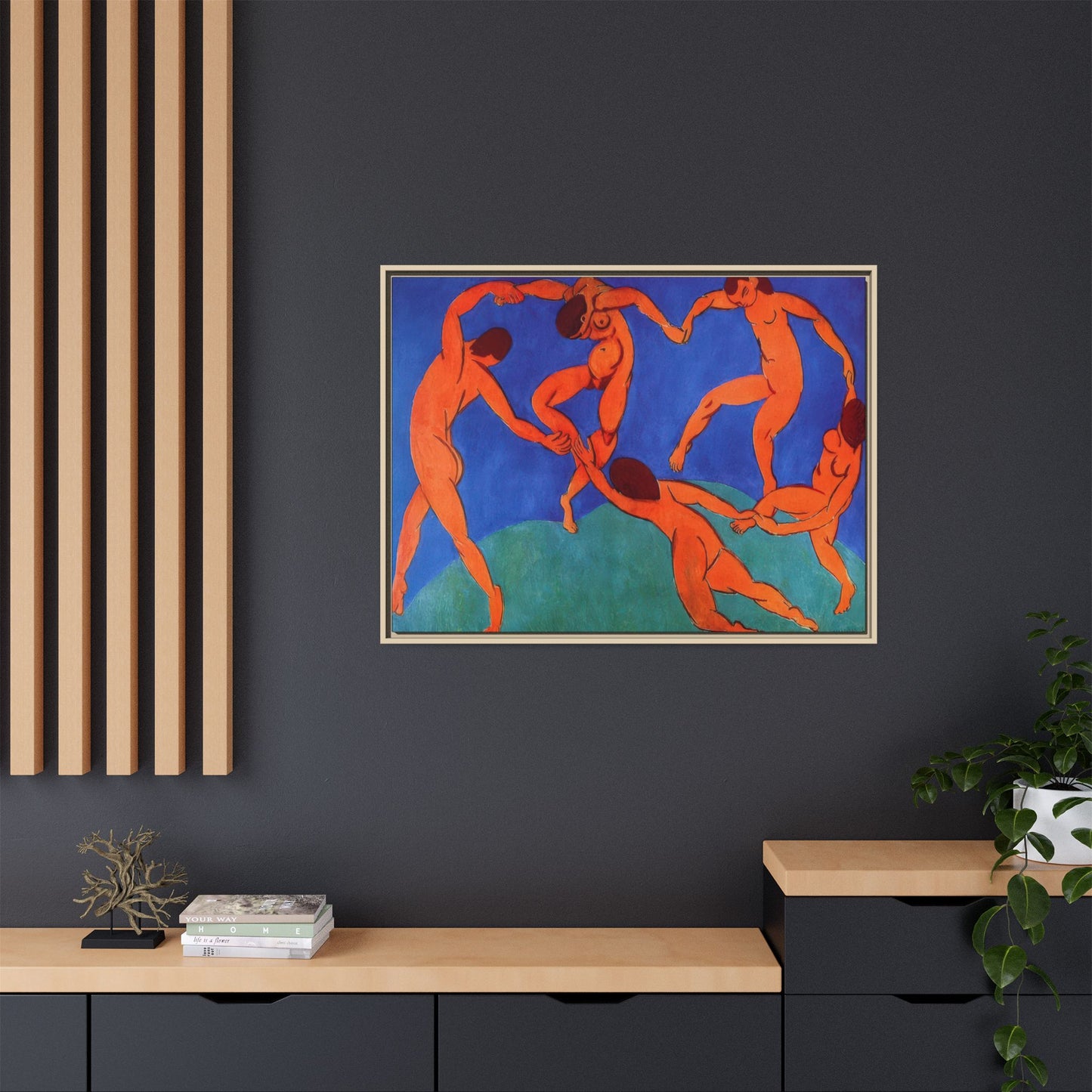 Matisse, Henri - Dance (II) (1910) - Matte Canvas, Framed