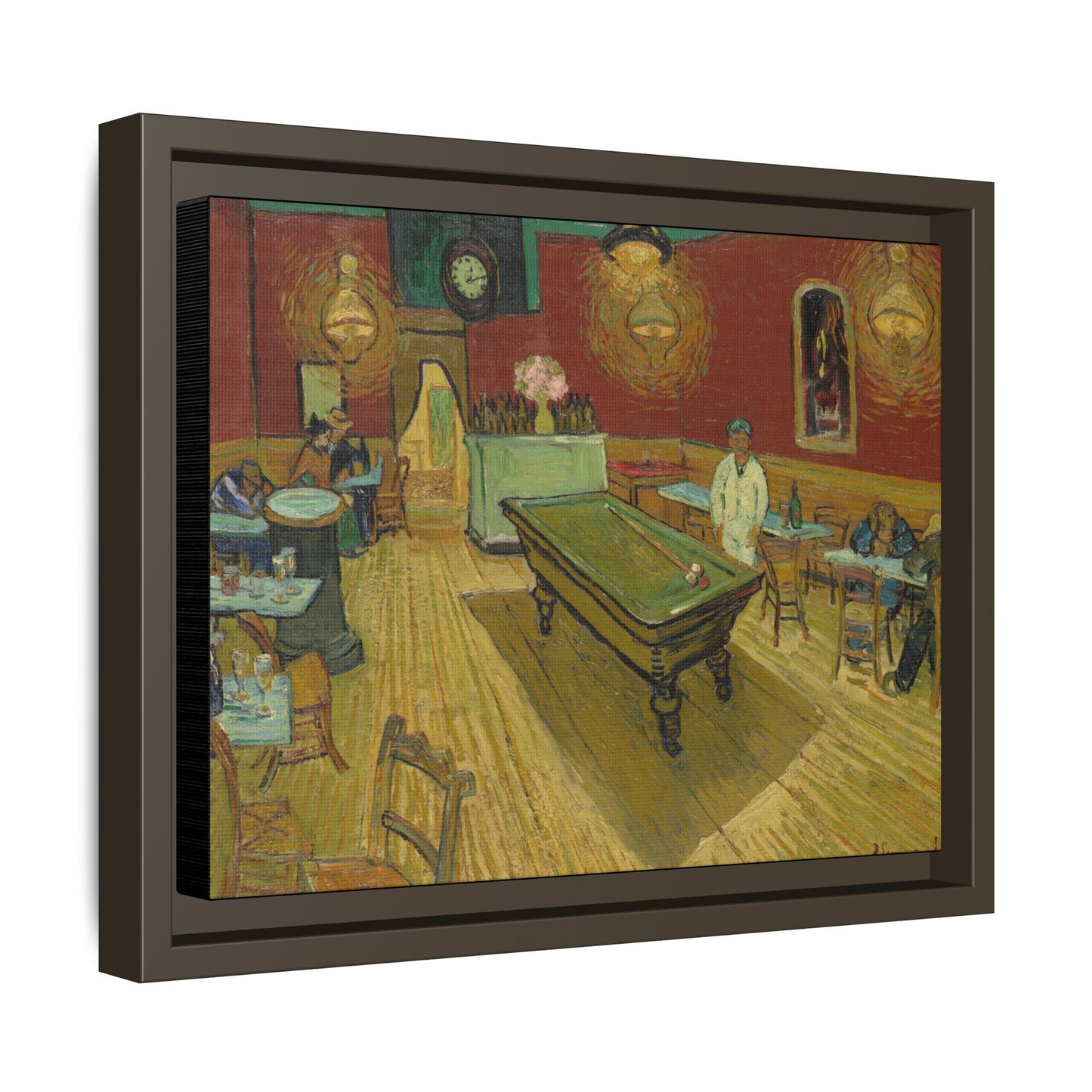 Van Gogh, Vincent - The Night Cafe (1888) - Matte Canvas, Framed