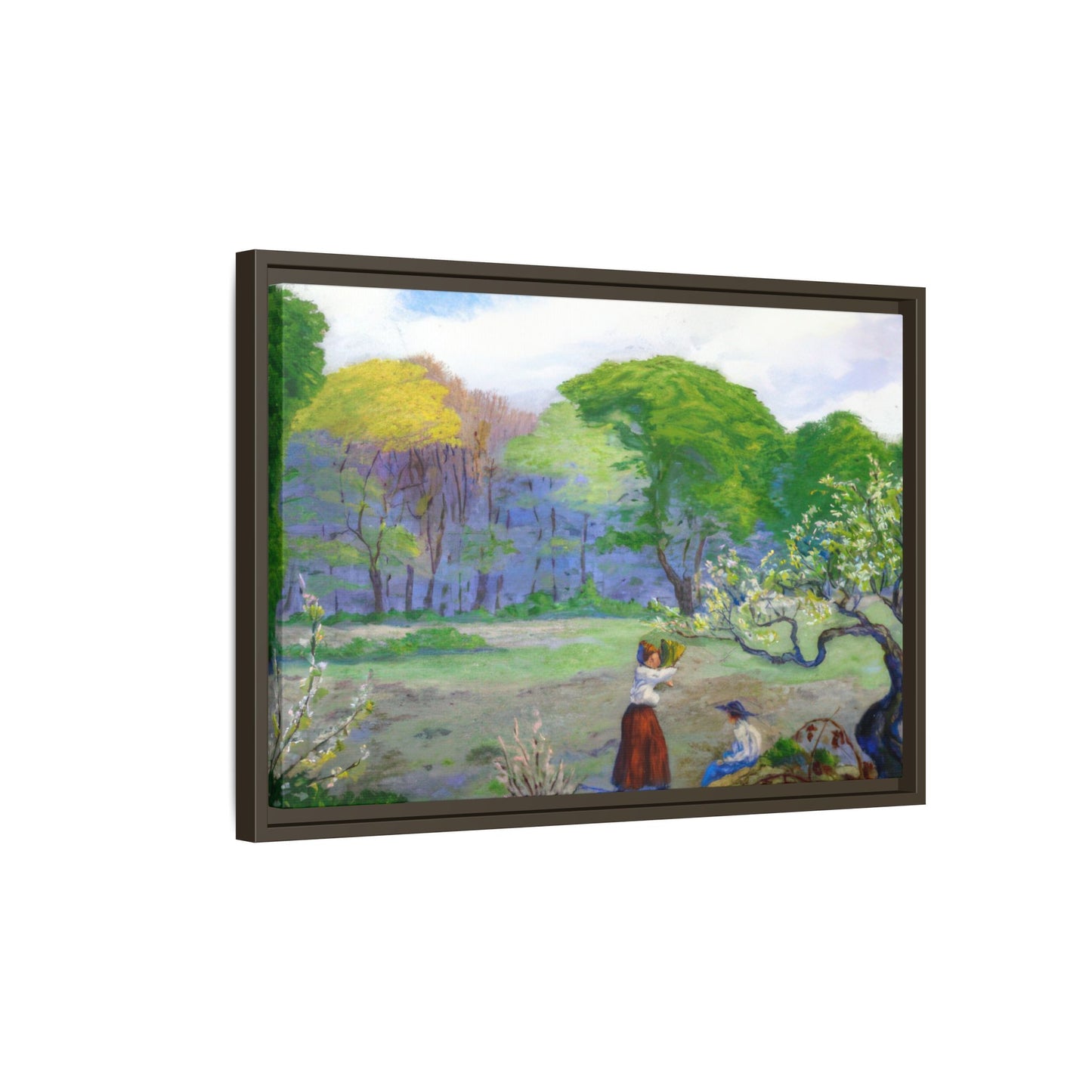 Ranson, Paul - Picking Flowers (1890) - Matte Canvas, Framed