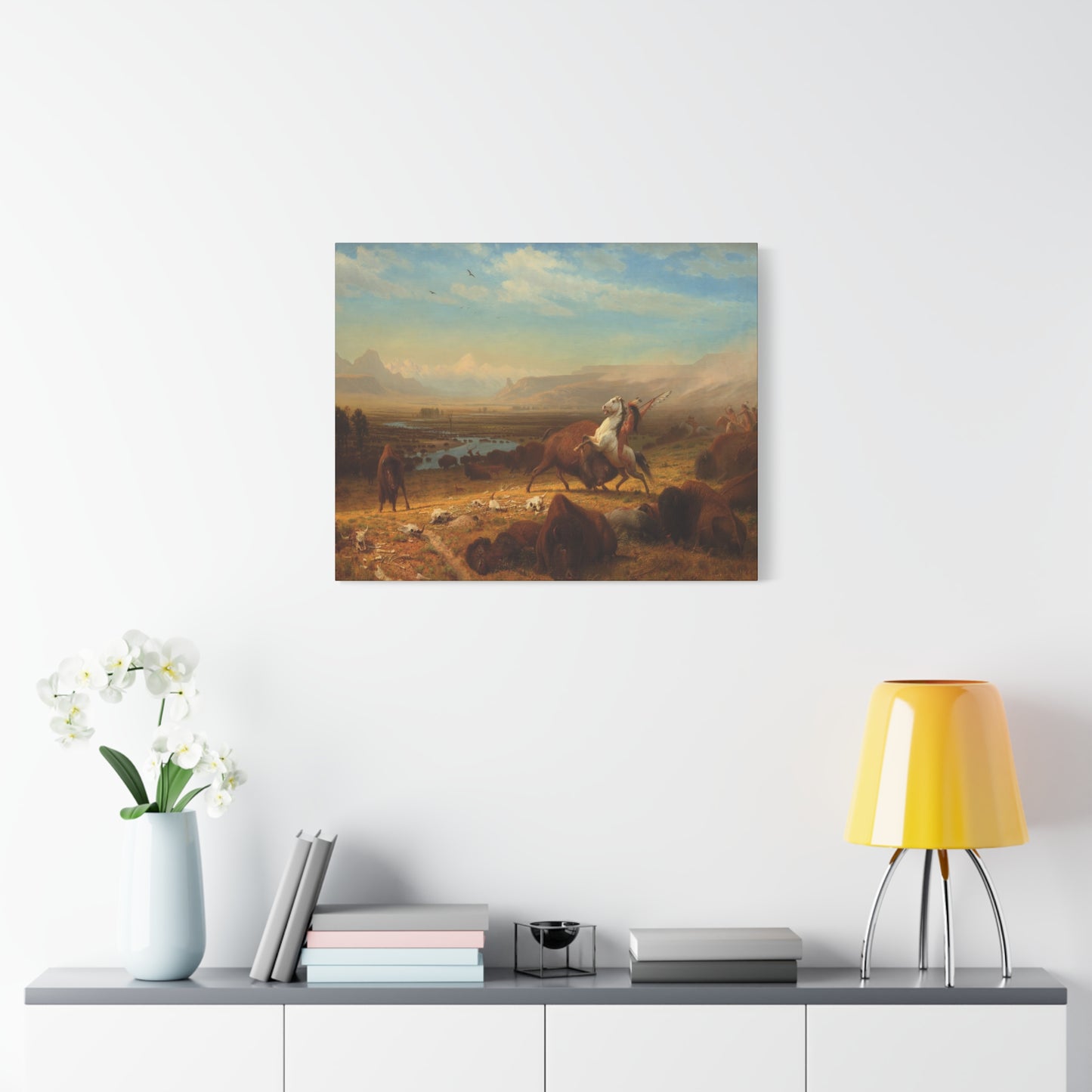 Bierstadt, Albert - The Last of the Buffalo  (1888) - Canvas Block, unframed