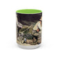 Courbet, Gustave - The Stone Breakers (1850) - Colorful Accent Mugs