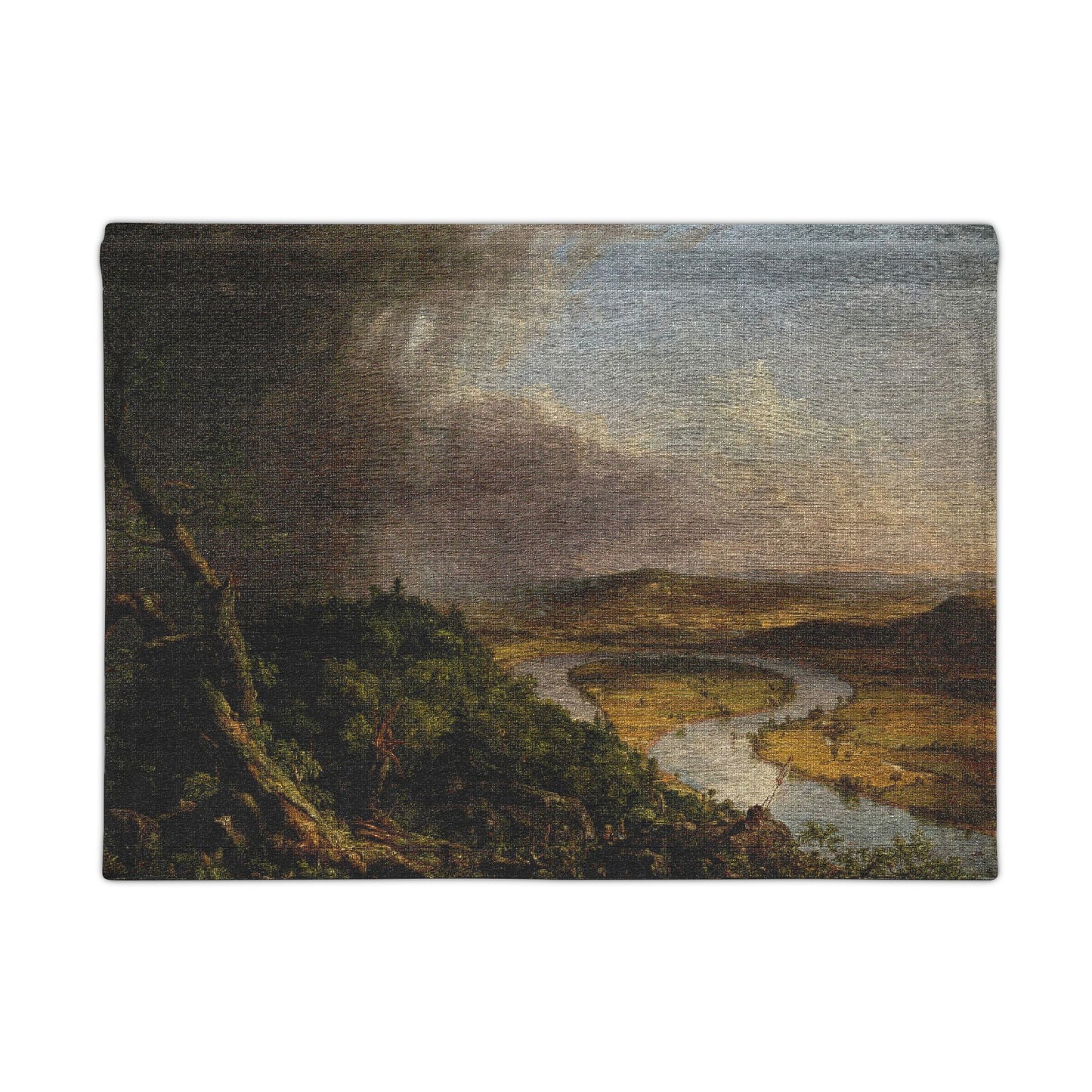 Cole. Thomas - View from Mount Holyoke, Northampton, Massachusetts, after a Thunderstorm: The Oxbow (1836) - Woven Wall Tapestry