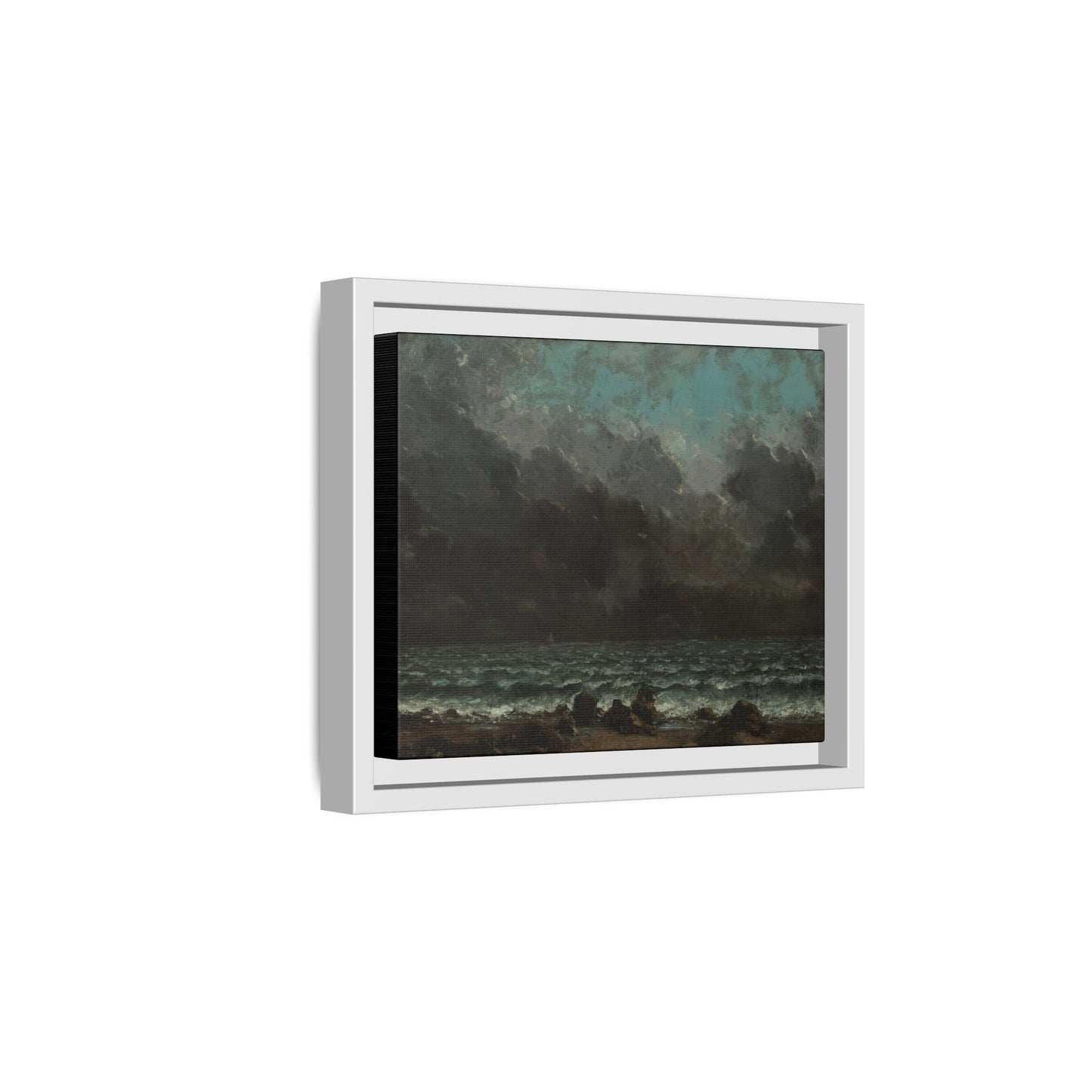 Courbet, Gustave - The Sea (1865) - Matte Canvas, Framed