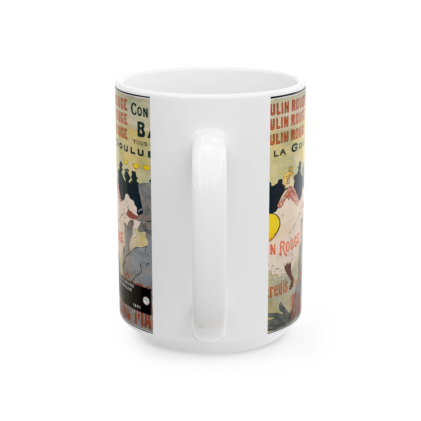 Toulouse-Lautrec, Henri - Moulin Rouge - La Goulue (1891) - Ceramic Mug