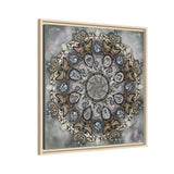 Memento Mori Mandala - Framed Canvas