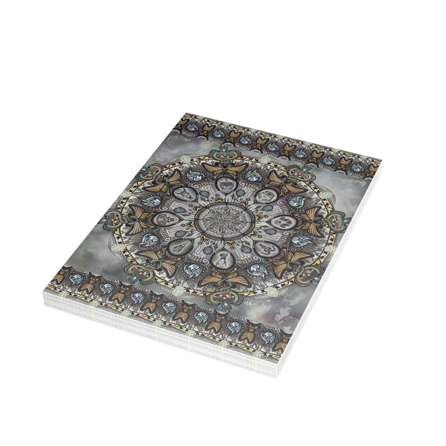 Pacio, Adam - Memento Mori Mandala - Postcard Bundles with Envelopes Included