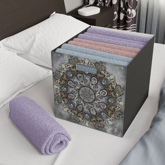 Memento Mori Mandala - Felt Storage Box