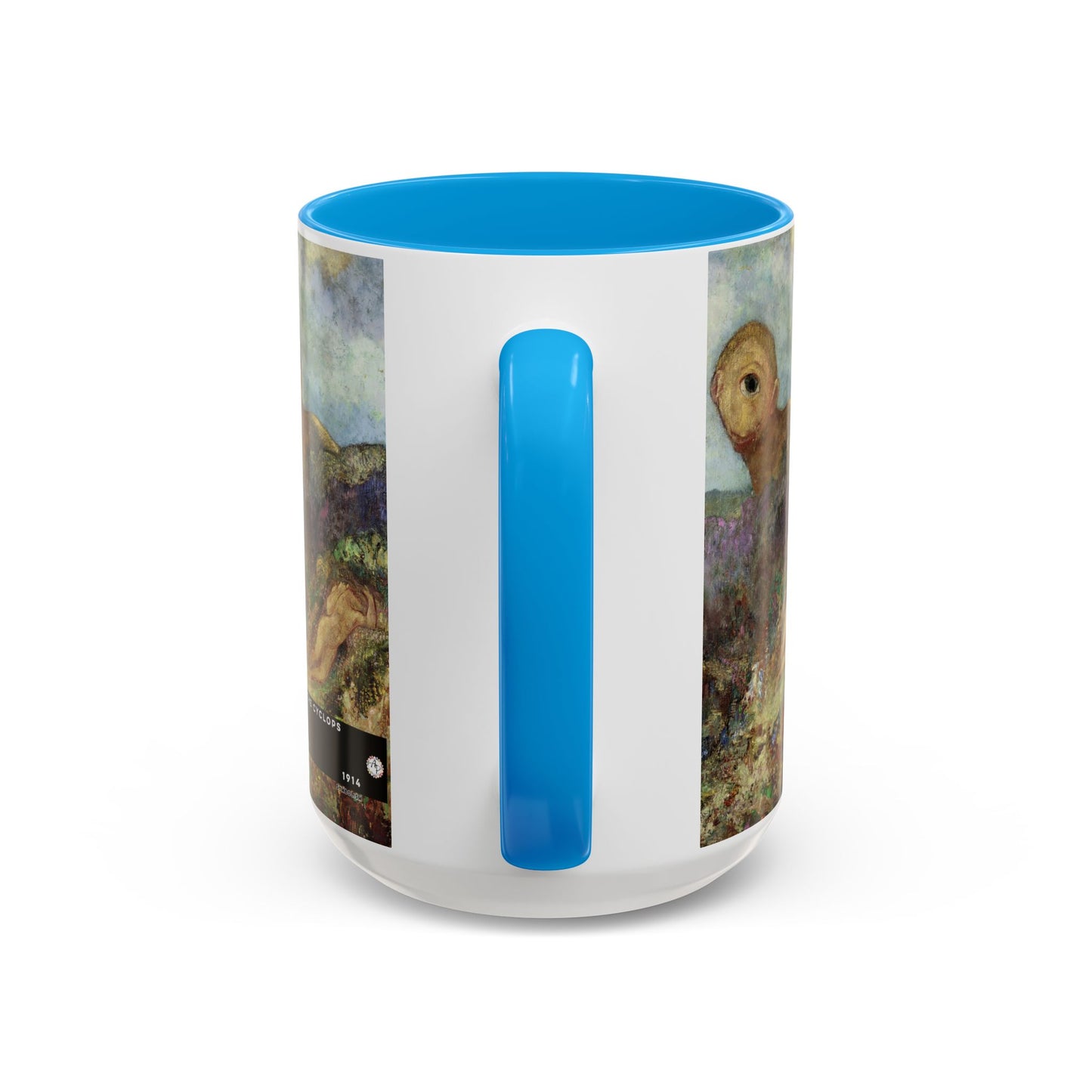 Redon, Odilon - The Cyclops (1914) - Colorful Accent Mugs
