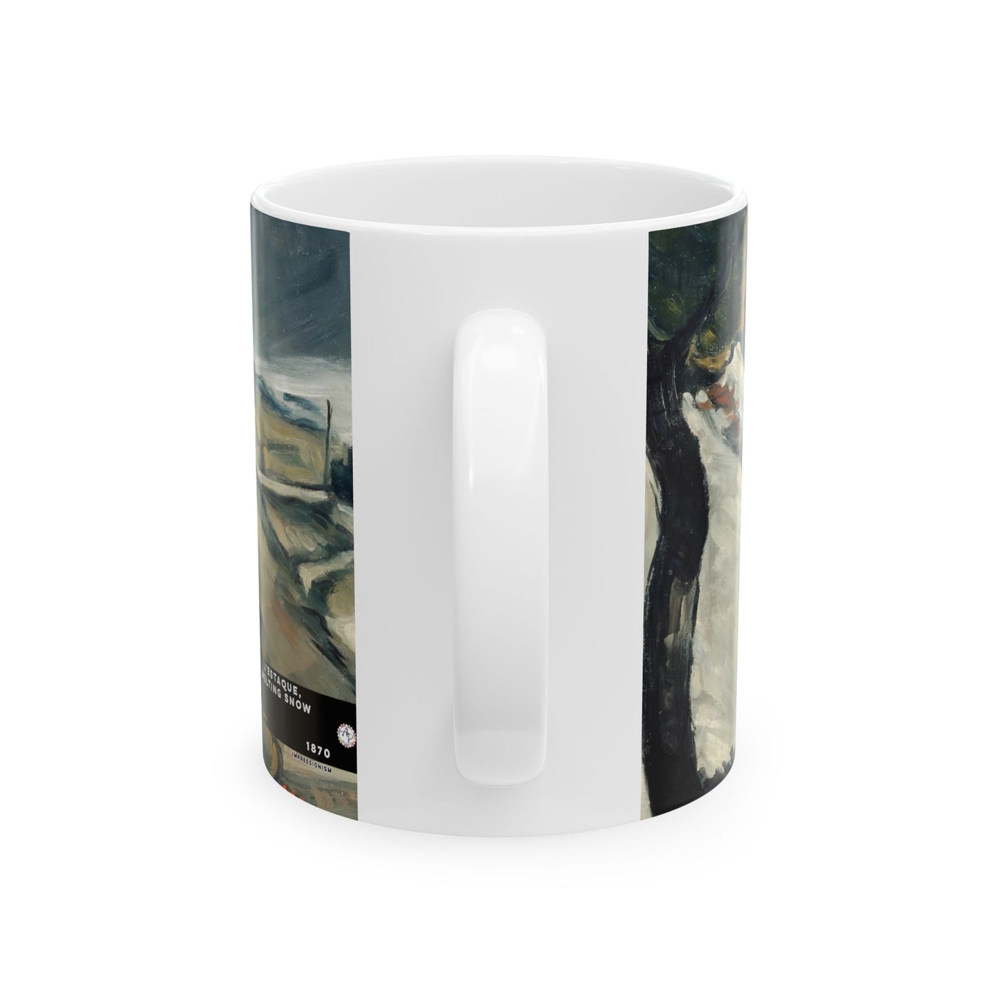 Cézanne, Paul - L’Estaque, Melting Snow (1870) - Ceramic Mug